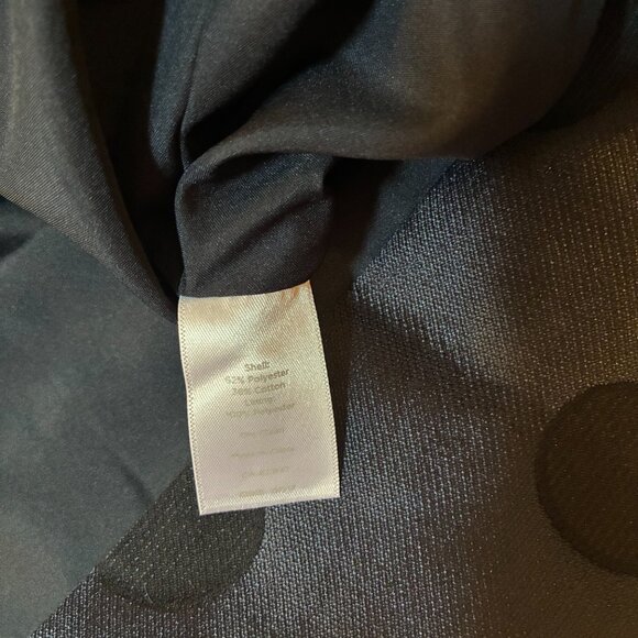 Kay Unger Size 8 sleeveless Party Dress - Navy with black polks - Picture 5 of 7